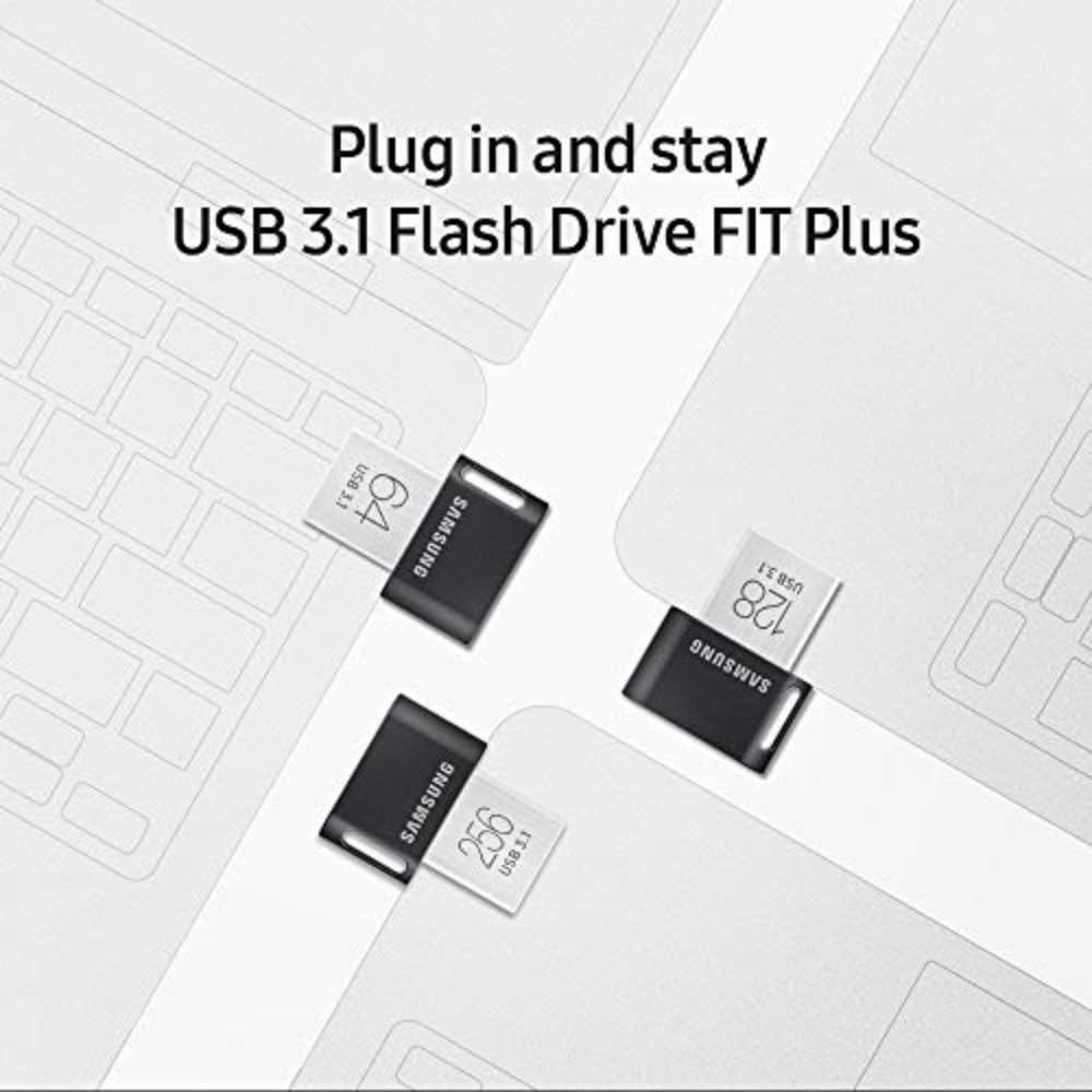 SAMSUNG FIT Plus 128GB - 400 MB/s USB 3.1 Flash Drive (MUF-128AB/AM)