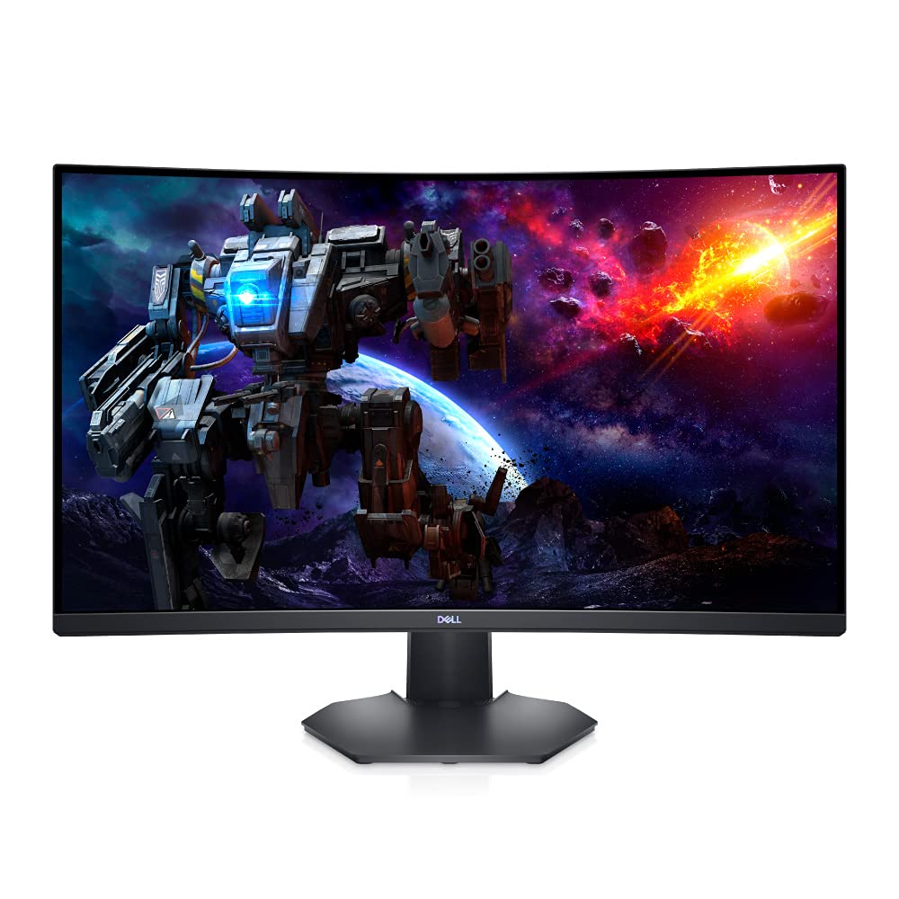 Dell S3222DGM 31.5 Inch QHD (2560x1440) 1800R Curved Gaming Monitor, 165Hz, VA, 2ms, AMD FreeSync Premium, 99% sRGB, DisplayPort, 2x HDMI, 3 Year Warranty, Black