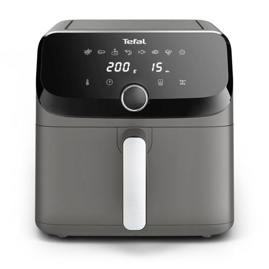 Tefal Easy Fry Mega, Air fryer, Extra-Large Capacity 7.5 L, 8 Preset Programs, Compact Size,EY855HG0, Grey