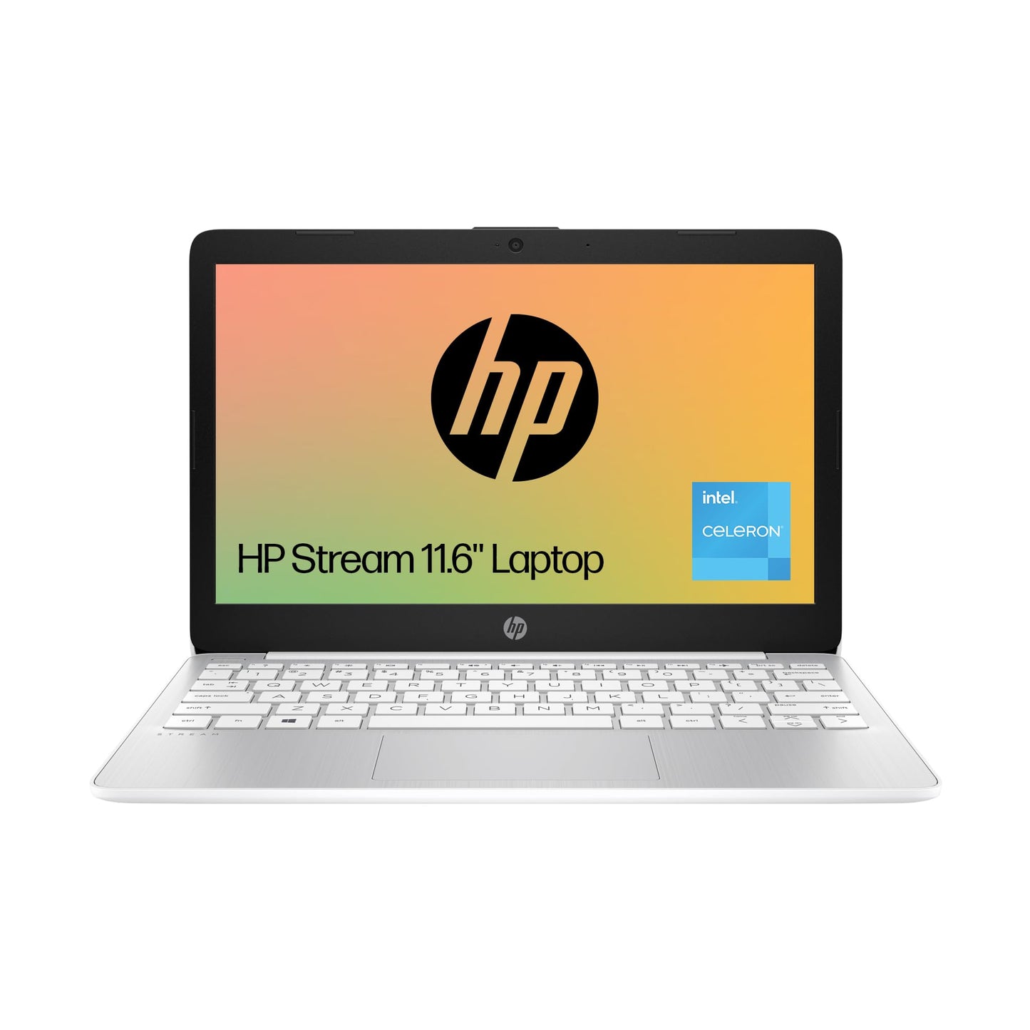 HP Stream 11" Laptop | Intel Celeron N4120 Processor | 4 GB RAM | 64 GB eMMC | Intel UHD Graphics | HD Display | Up to 14hrs battery |MS 365 Personal 12 month incl.|Win 11 |Diamond White |11-ak0027na