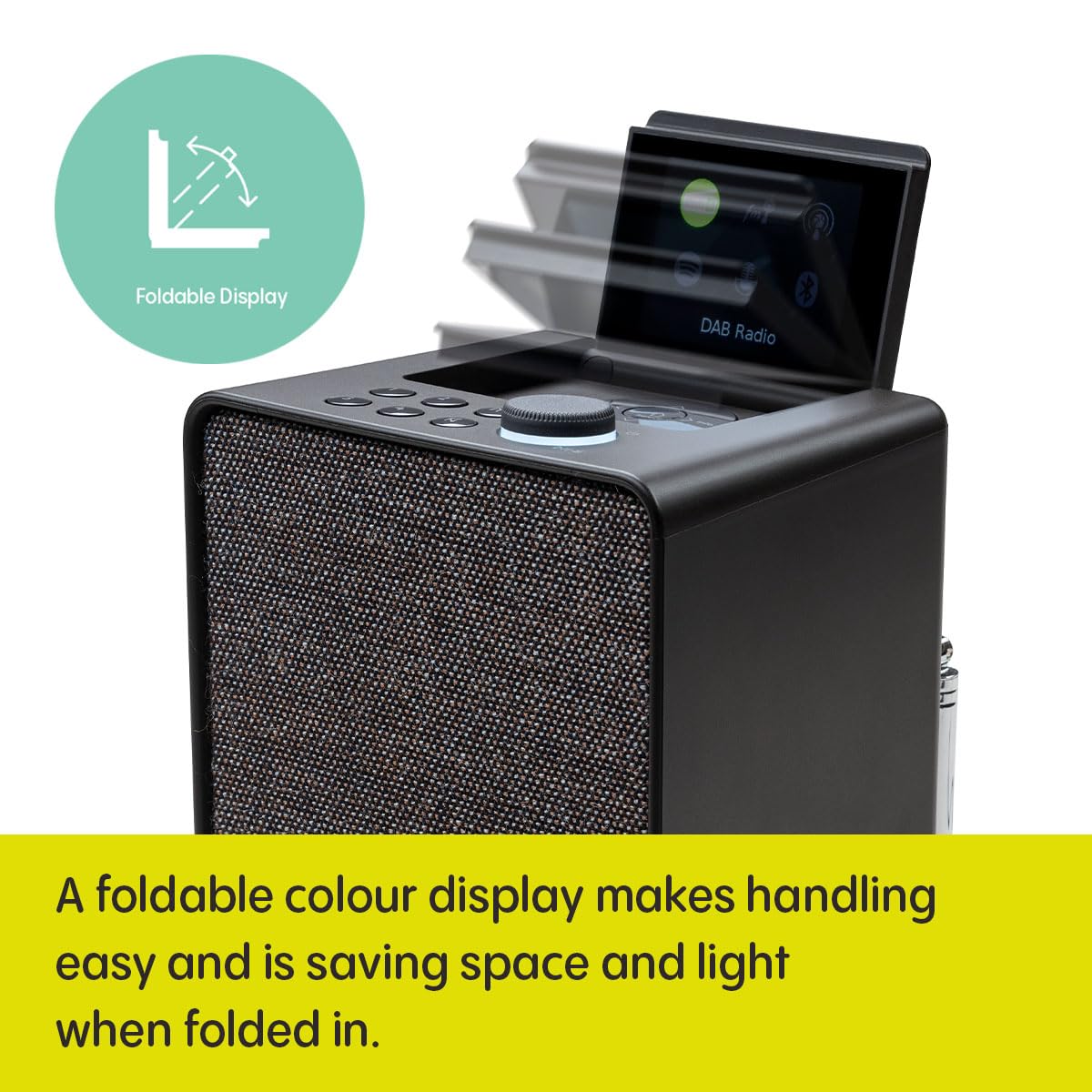 Pure - Evoke Spot Radio With Bluetooth DAB/FM - Black coffee