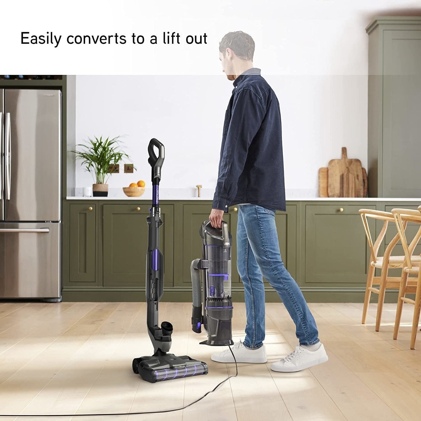 Vax Air Lift 2 Pet Plus Upright Vacuum | VersaClean Technology | Lift Out Technology | Additional Tools - CDUP-PLXP, Grey/Purple