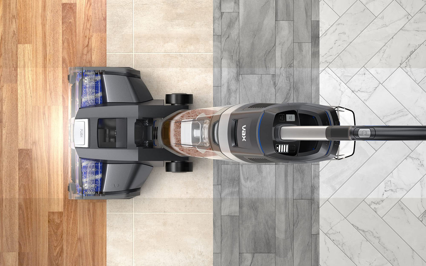 Vax Glide 2 Cordless Hardfloor Cleaner | Washes, cleans and dries | Edge-to-edge cleaning - CLHF-G2KS, Graphite