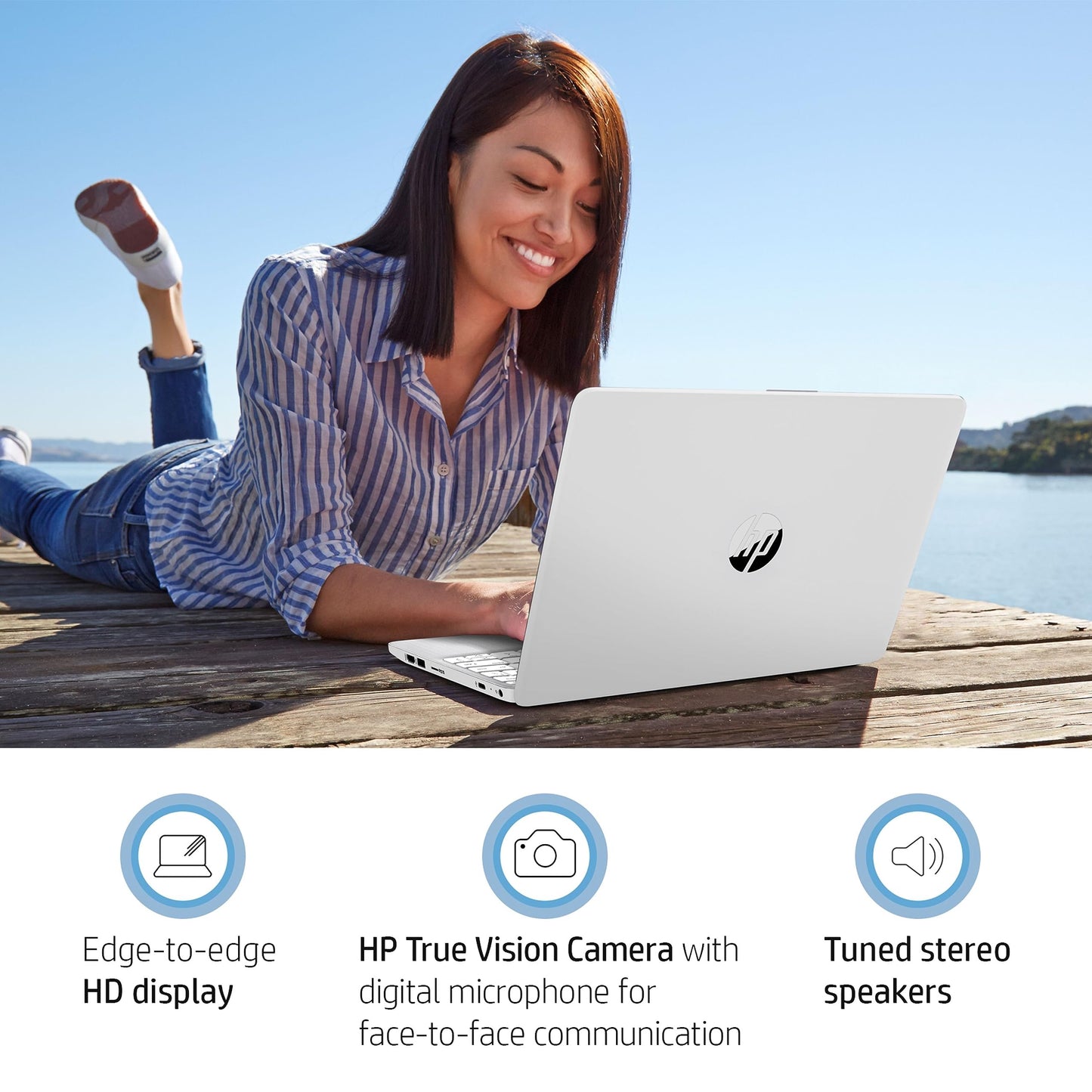 HP Stream 11" Laptop | Intel Celeron N4120 Processor | 4 GB RAM | 64 GB eMMC | Intel UHD Graphics | HD Display | Up to 14hrs battery |MS 365 Personal 12 month incl.|Win 11 |Diamond White |11-ak0027na